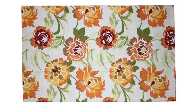 Ariella Carpet (Rectangle Carpet Shape, Ivory, 244 x 152 cm  (96" x 60") Carpet Size) by Urban Ladder - Front View Design 1 - 351972