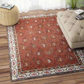 Carpet Design Cecilia Carpet (Rectangle Carpet Shape, Maroon, 244 x 152 cm  (96" x 60") Carpet Size)