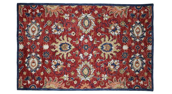 Lucia Carpet (Red, Rectangle Carpet Shape, 183 x 122 cm  (72" x 48") Carpet Size) by Urban Ladder - Front View Design 1 - 352001