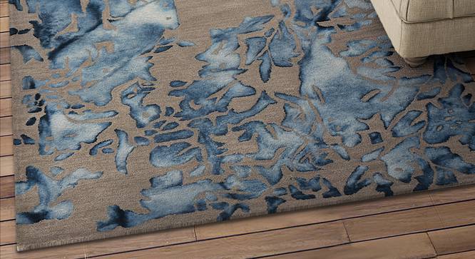 Ashley Carpet (Grey, Rectangle Carpet Shape, 183 x 122 cm  (72" x 48") Carpet Size) by Urban Ladder - Design 1 Half View - 352026