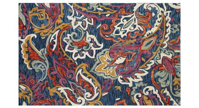 Blakely Carpet (Blue, Rectangle Carpet Shape, 244 x 152 cm  (96" x 60") Carpet Size) by Urban Ladder - Front View Design 1 - 352034