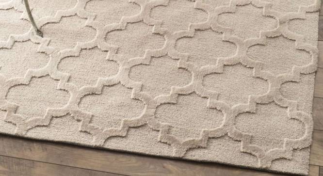 Emersyn Carpet (Beige, Rectangle Carpet Shape, 183 x 122 cm  (72" x 48") Carpet Size) by Urban Ladder - Design 1 Half View - 352047