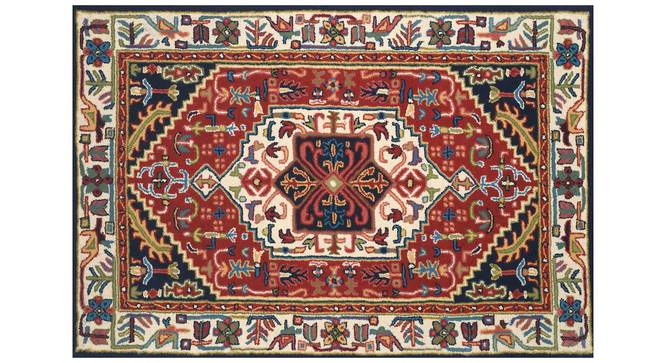 Emerson Carpet (Red, Rectangle Carpet Shape, 183 x 122 cm  (72" x 48") Carpet Size) by Urban Ladder - Front View Design 1 - 352050