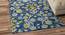 Genevieve Carpet (Blue, Rectangle Carpet Shape, 244 x 152 cm  (96" x 60") Carpet Size) by Urban Ladder - Design 1 Half View - 352066