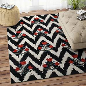 Carpet Design Khloe Carpet (Black, Rectangle Carpet Shape, 183 x 122 cm  (72" x 48") Carpet Size)