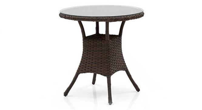 Calabah Patio Table (Brown) by Urban Ladder - Front View Design 1 - 352127