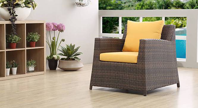 Samui Patio Chair (Brown Finish) by Urban Ladder - Full View Design 1 - 352131
