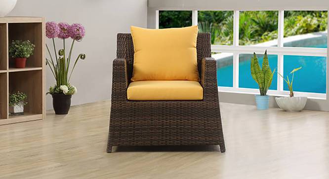 Samui Patio Chair (Brown Finish) by Urban Ladder - Full View Design 2 - 352133