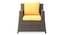 Samui Patio Chair (Brown Finish) by Urban Ladder - Front View Design 1 - 352134