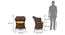 Calabah Patio Armchair (Brown) by Urban Ladder - Dimension Design 1 - 352154