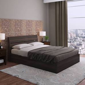 Hydraulic Storage Beds Design Myers Hydraulic Storage Bed (Queen Bed Size, Dark Walnut Finish)