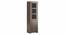 Theodore Single Glass Door Display Cabinet (One, Dark Wenge Finish) by Urban Ladder - Cross View Design 2 - 352218
