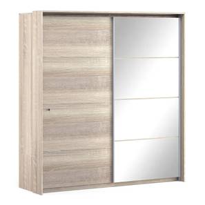 Loretta sliding door wardrobe finish sonoma oak with mirror lp