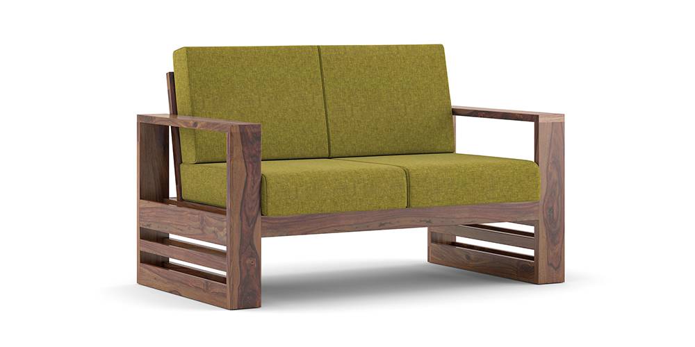 Parson Wooden Sofa Teak Finish (Lava) Urban Ladder