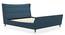 Belize Upholstered Bed Size - King Colour - BLUE (Blue, King Bed Size) by Urban Ladder - Cross View Design 1 - 352361