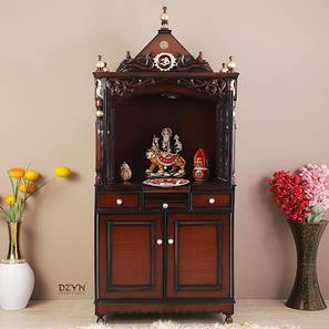 Products At 25 Off Sale Design Kamal Prayer Unit (Brown, Gloss Finish)