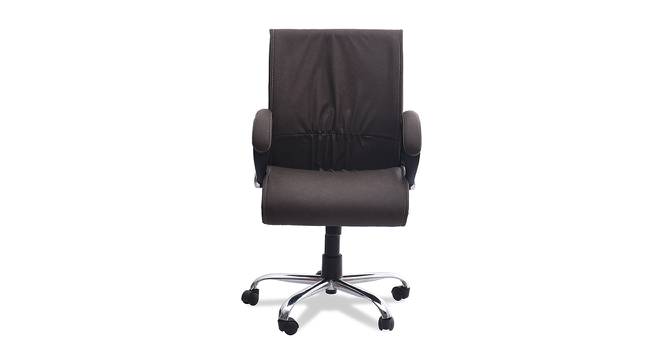 Michael Office Chair (Premium Brown) by Urban Ladder - Cross View Design 1 - 353281