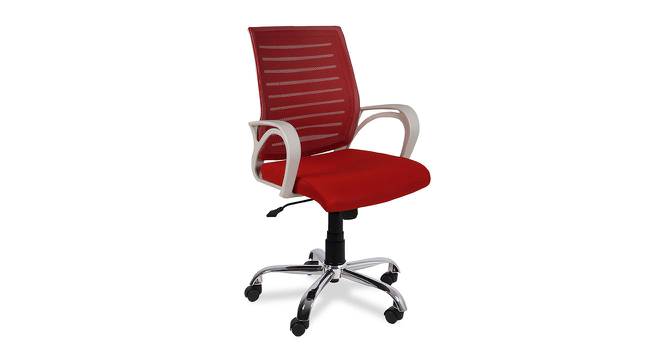 Collie Office Chair (White Red) by Urban Ladder - Cross View Design 1 - 354001