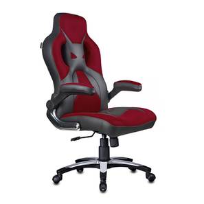 Office Chairs Design Stylish Swivel Fabric Study Chair in Red / Black Colour