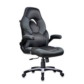 Gaming Chairs Design Stylish Swivel Fabric Study Chair in Grey /Black Colour