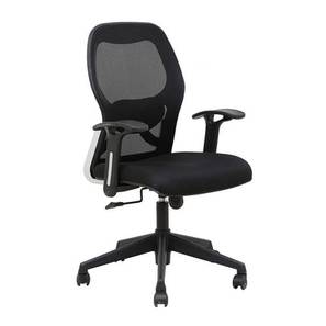 White Chairs  Design Paton Plastic Study Chair in Black Colour