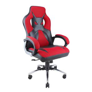 Gaming Chairs Design Trissa Swivel Study Chair in Red / Black Colour