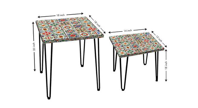 Alvin Coffee Table (Matte Finish, Multicolor) by Urban Ladder - Design 1 Dimension - 354845
