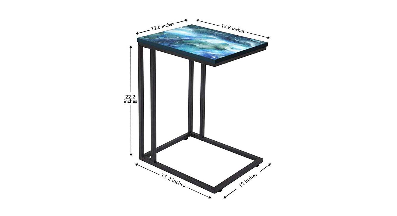 Antoine Metal Side Table in Matte Finish Urban Ladder