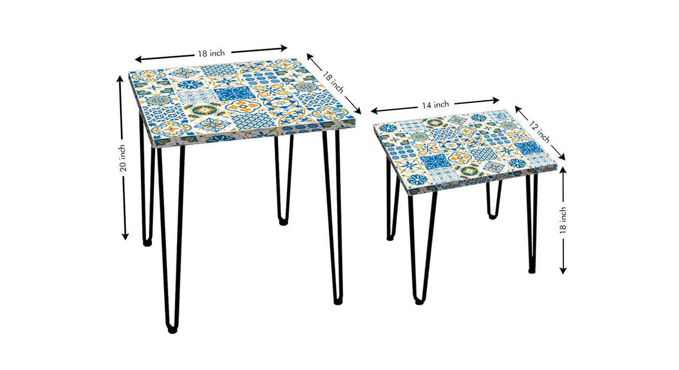 Clinton Metal Side Table in Matte Finish Urban Ladder