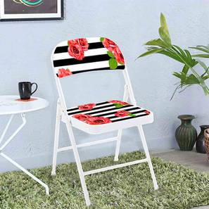 Metal Chair Design Geena Metal Outdoor Chair in Multicolor Colour - Set of 1