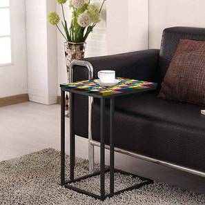 Metal Table Design Ames Metal Side Table in Matte Finish