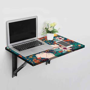 Study Table  Design Edna Metal Laptop Table in Multicolor Colour