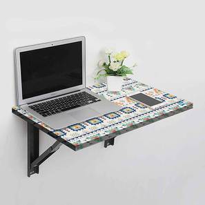 Laptop Table Design Eloise Metal Laptop Table in Multicolor Colour