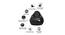 Glenn Filled Bean Bag (with beans Bean Bag Type) by Urban Ladder - Design 1 Close View - 355939