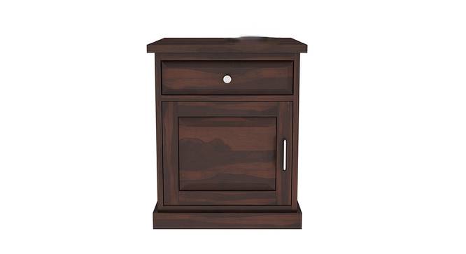 Aubergine Side & End Table (Walnut, Matte Finish) by Urban Ladder - Front View Design 1 - 356204