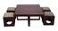 Dwight Coffee Table (Matte Finish, DBM) by Urban Ladder - Design 1 Side View - 356250