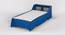 Batty Bed - Electric Blue (Electric Blue, Matte Finish) by Urban Ladder - Rear View Design 1 - 356382
