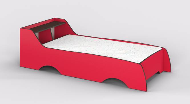 Batty Bed - Red-Red (Red, Matte Finish) by Urban Ladder - Cross View Design 1 - 356385