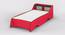 Batty Bed - Red-Red (Red, Matte Finish) by Urban Ladder - Rear View Design 1 - 356387
