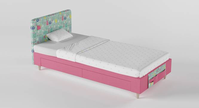 Color Play Bed-Coral (Coral, Matte Finish) by Urban Ladder - Cross View Design 1 - 356408