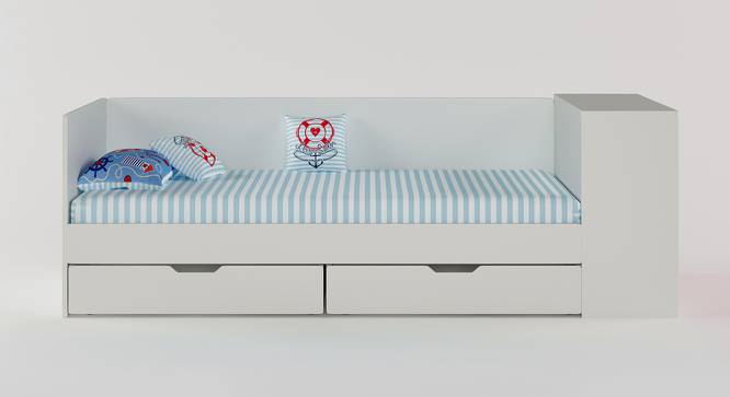 Corner Office Bed - Caribe-Caribe (Matte Finish, Caribe) by Urban Ladder - Front View Design 1 - 356424