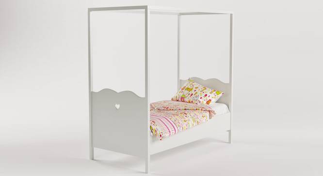 Dreamcatcher Bed-White (White, Matte Finish) by Urban Ladder - Cross View Design 1 - 356452