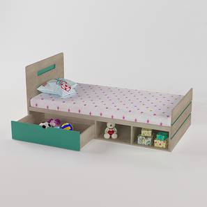 Bedroom Furniture In Jamshedpur Design Groovy Love Engineered Wood Drawer storage Bed in Caribe Colour