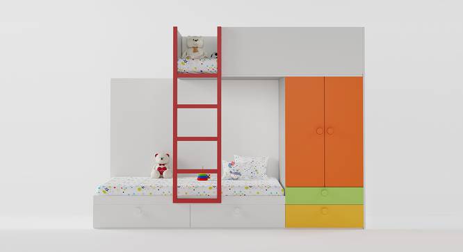Mango Duet Bunk Bed-Multi Colour (Multi Colour, Matte Finish) by Urban Ladder - Front View Design 1 - 356490