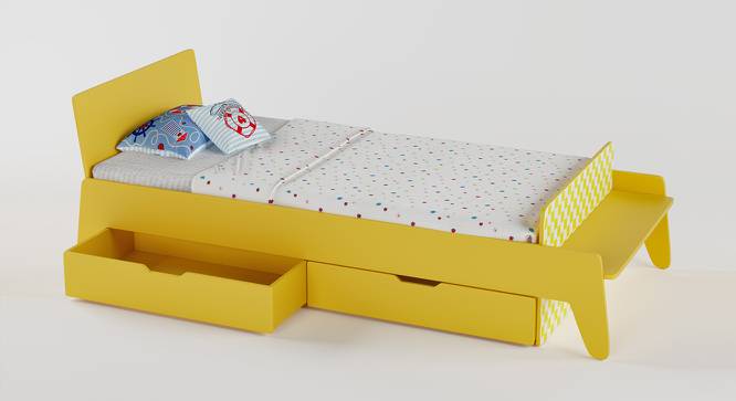 Monkey Bench Bed-Yellow (Yellow, Matte Finish) by Urban Ladder - Cross View Design 1 - 356505