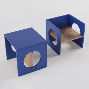 Kids Chair Design Chable Chair- Electric Blue (Electric Blue, Matte Finish)