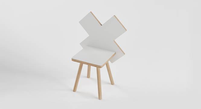 Ninja Style Chair - White (White, Matte Finish) by Urban Ladder - Front View Design 1 - 356623