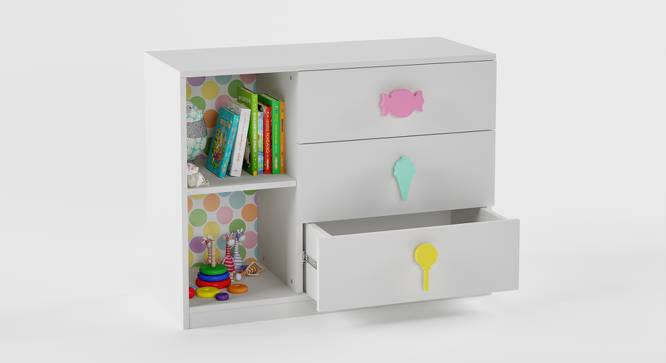 Candyland Chest of Drawers (White, Matte Finish) by Urban Ladder - Cross View Design 1 - 356638