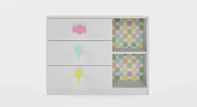 Candyland Chest of Drawers (White, Matte Finish) by Urban Ladder - Front View Design 1 - 356639