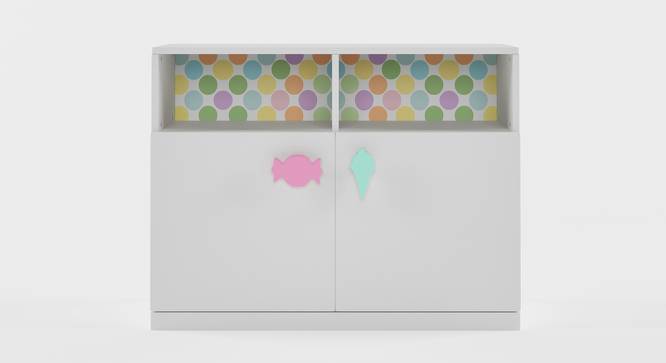 Candyland Storage Cabinet (White, Matte Finish) by Urban Ladder - Front View Design 1 - 356645